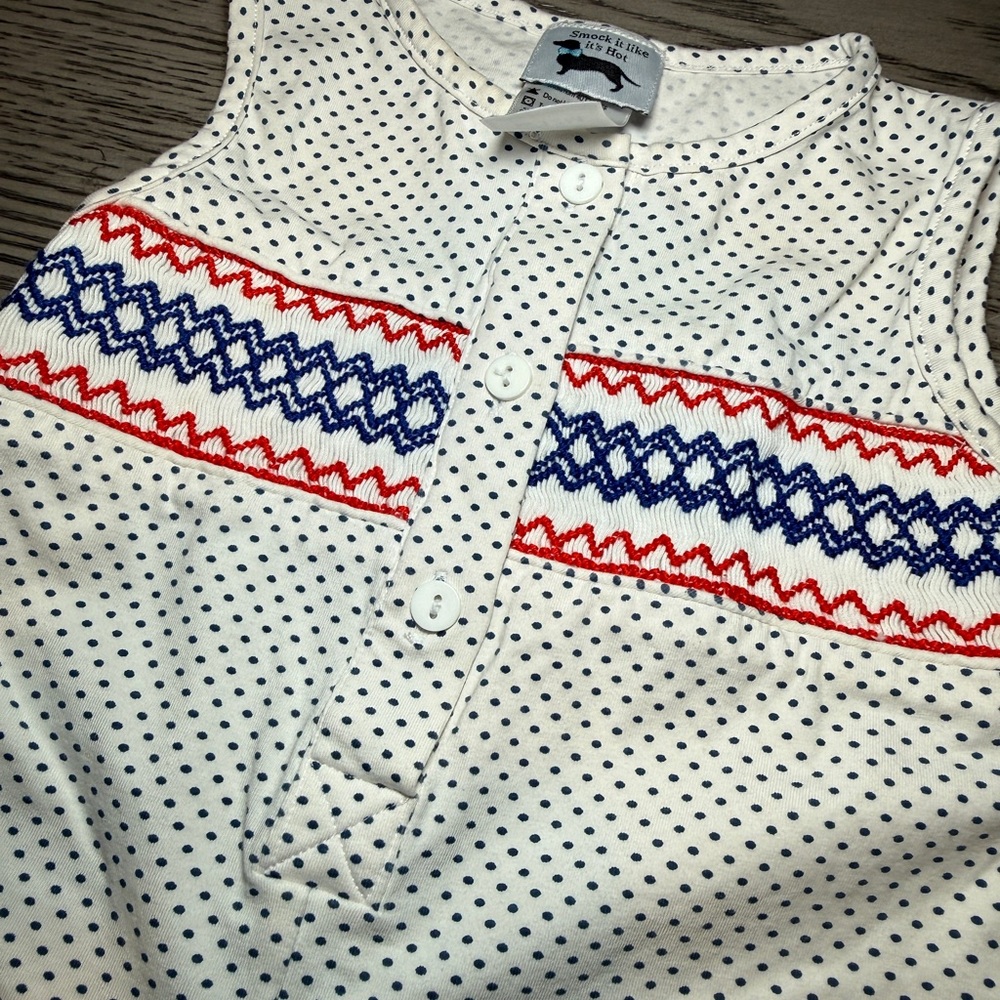 Polka Dot Kids Sleeveless Shirt